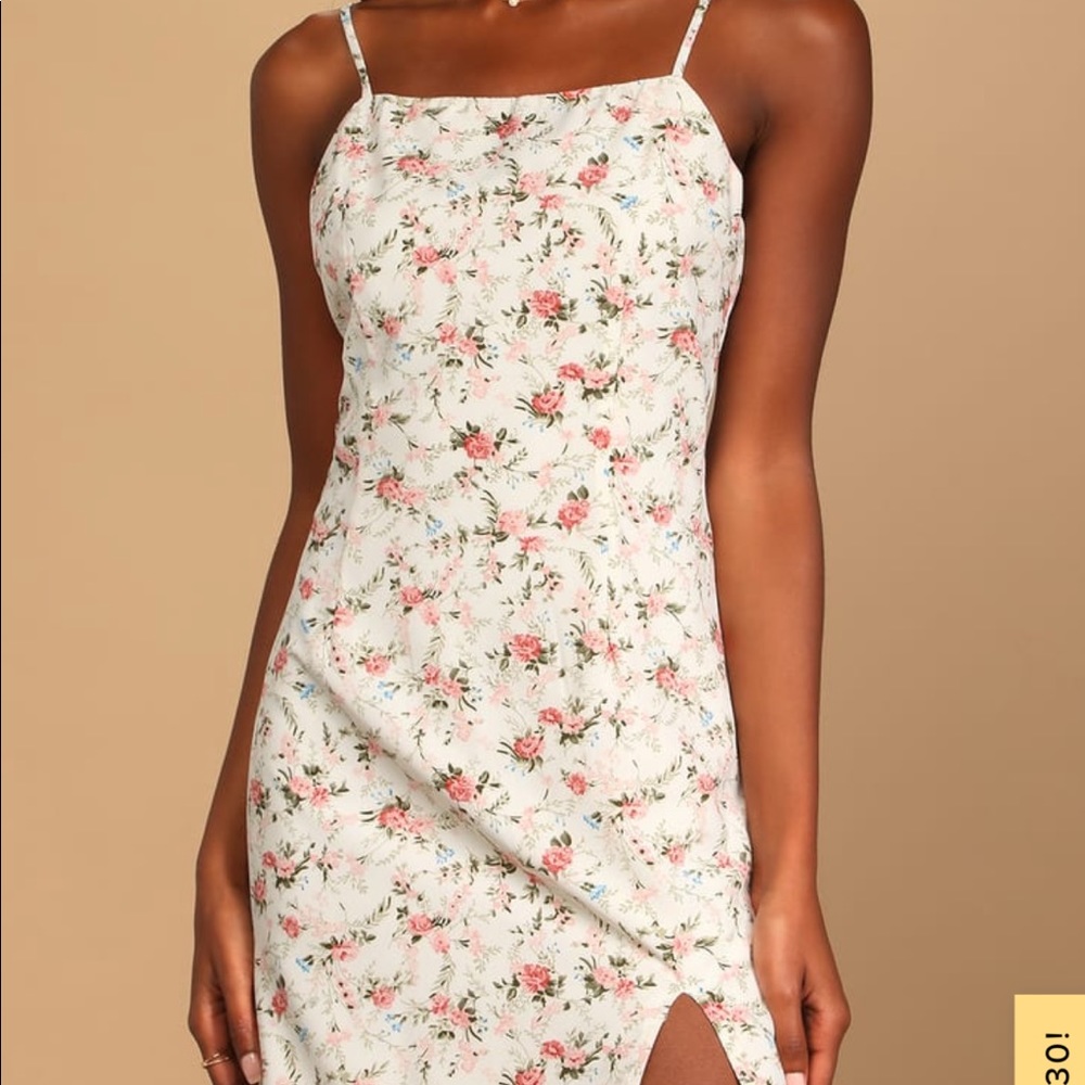 Lulus floral mini dress